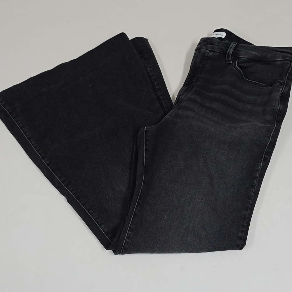 Good American Good Flare Jeans, Black